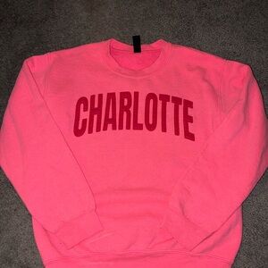 Pink "Charlotte" Crewneck Sweatshirt